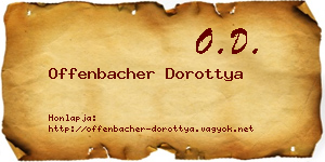 Offenbacher Dorottya névjegykártya