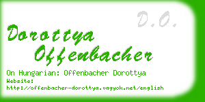 dorottya offenbacher business card